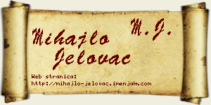 Mihajlo Jelovac vizit kartica